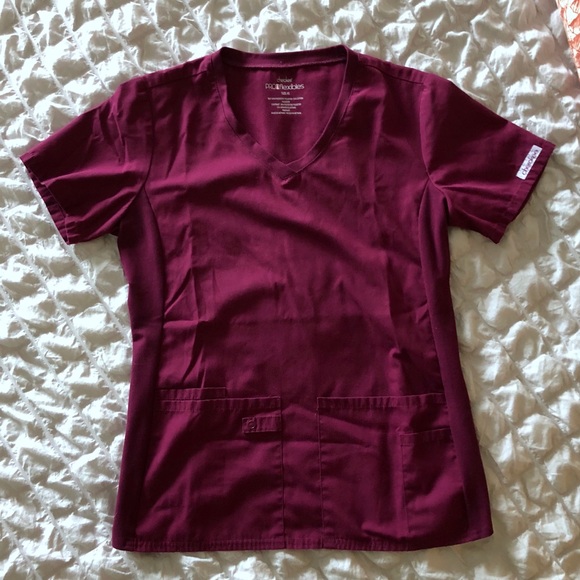 Cherokee Tops Cherokee Pro Flexibles Wine Scrub Top Poshmark